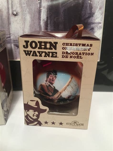 John Wayne - Litho + 2x Christmas Ornament + Deck of Playing Cards ...