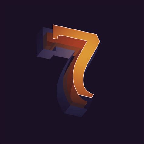 Number 7 ♥ 36 Days of Type animated on Behance | 36 days of type, Animation, Motion graphics design