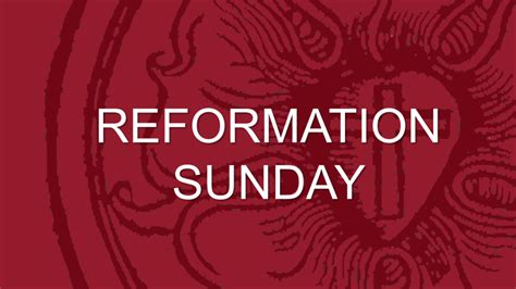 10/28: REFORMATION SUNDAY! | Oak Harbor Lutheran Church