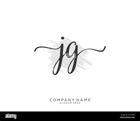 JG Initial handwriting logo vector Stock Vector Image & Art - Alamy