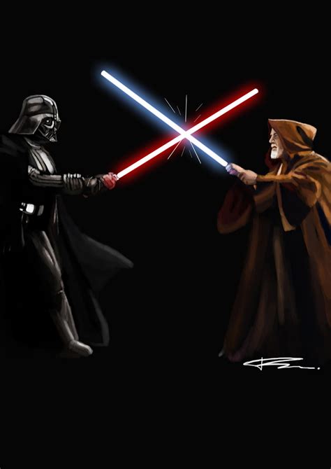 Darth Vader vs Obi-Wan A New Hope by igor-frankenstone on DeviantArt