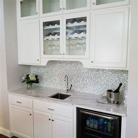 Kelli Ellis Soli Marble & Mirror Polished Mosaic Tile | Kitchen remodel, Contemporary kitchen ...