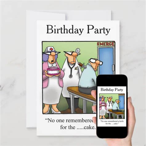 Funny Birthday Party Invitations | Zazzle