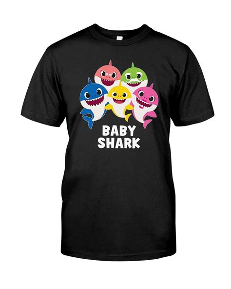 Original Pinkfong Baby Shark Merchandise Pinkfong Baby Shark Family T ...