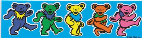 Grateful Dead Dancing Bears Sticker Decal | Grateful dead dancing bears