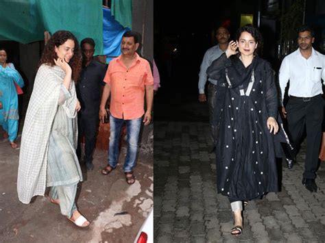 Kangana Ranaut Spotted In Traditional Suits - Boldsky.com