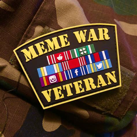 Meme War Veteran PVC Patch - Etsy