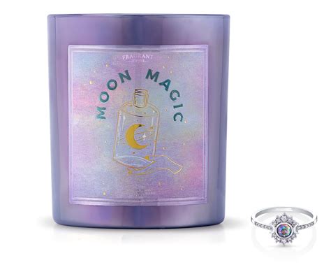 Moon Magic Scented Candle with Jewelry