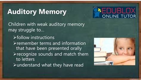 Auditory Memory: Importance, Test, Overcoming Deficits - Edublox Online Tutor