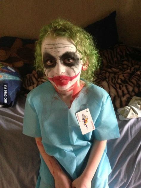 My son The Joker goes to school (7 years old!) How did my wife do with his face paint | Scary ...