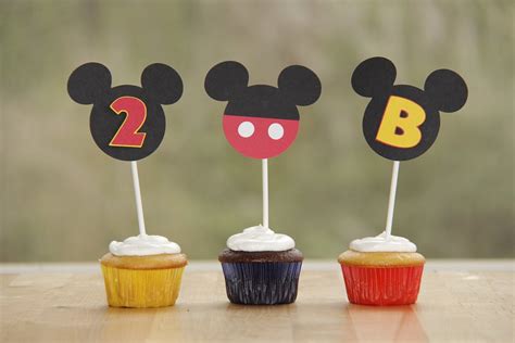 Mickey Mouse Cupcake Toppers