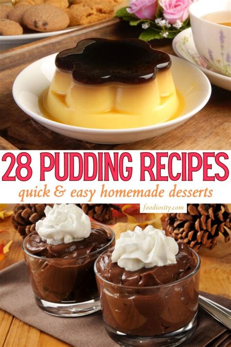 28 Pudding Recipes For Dessert - Foodiosity