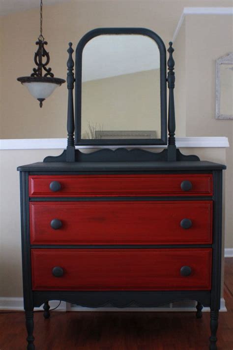 886 best Red Painted Furniture images on Pinterest | Credenzas, Furniture redo and Painted furniture