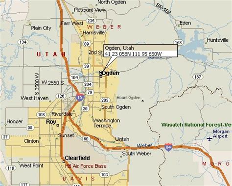 Ogden, Utah Map 1