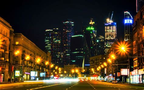 Moscow At Night Wallpapers - Wallpaper Cave