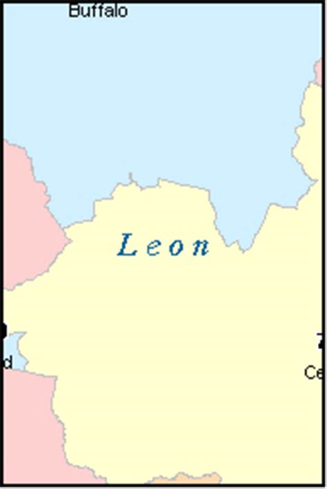 LEON County, Texas Digital ZIP Code Map