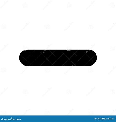 Black Minus Sign. Negative Symbol Isolated on a White Background Stock Vector - Illustration of ...