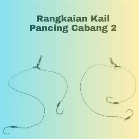 Jual Rangkaian Pancing Ikan Air Tawar Model Cabang 2 by EMTIGO | Shopee ...