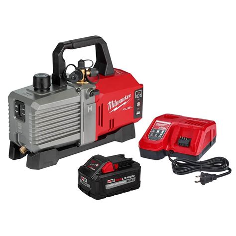 Milwaukee M18 18V Lithium-Ion Cordless 5 CFM Vacuum Pump Kit 2941-21 - The Home Depot