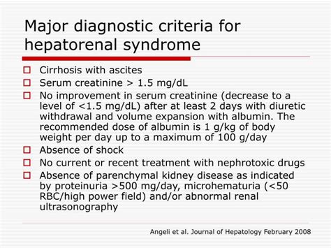 PPT - The hepatorenal syndrome PowerPoint Presentation - ID:1240129