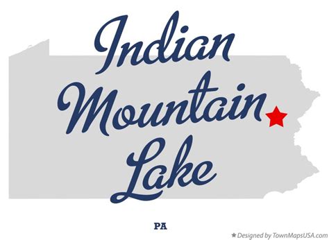 Map of Indian Mountain Lake, PA, Pennsylvania