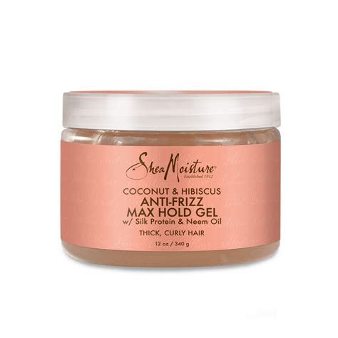 SheaMoisture Coconut & Hibiscus Anti-Frizz Max Hold Gel - 12oz | Shea moisture products, Anti ...