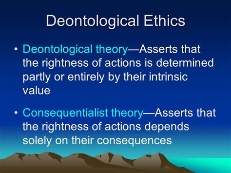 deontological – Liberal Dictionary