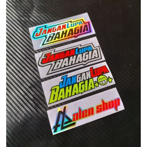 Jual STIKER CUTTING KATA KATA JANGAN LUPA BAHAGIA | Shopee Indonesia