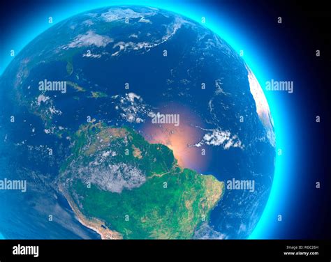 Amazon river satellite view hi-res stock photography and images - Alamy