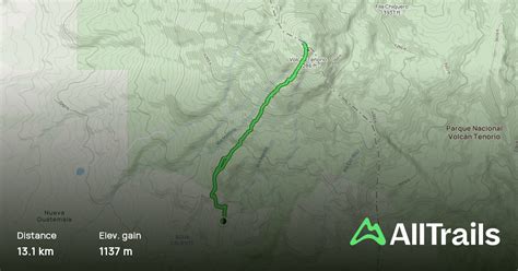 Tenorio Volcano, Guanacaste, Costa Rica - Map, Guide | AllTrails