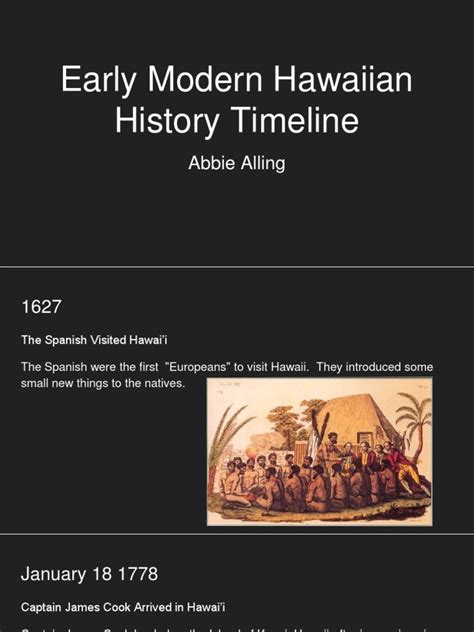 early modern hawaiian history timeline | Hawaii | Polynesia | Free 30-day Trial | Scribd