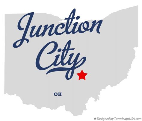 Map of Junction City, OH, Ohio