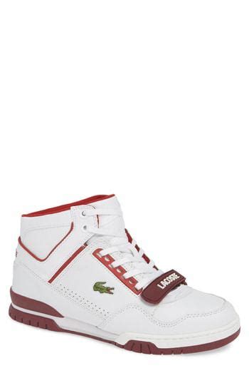 Lacoste Missouri Sneaker In White/ Burgundy/ Dark Red | ModeSens