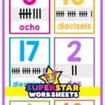 Spanish Numbers - Superstar Worksheets