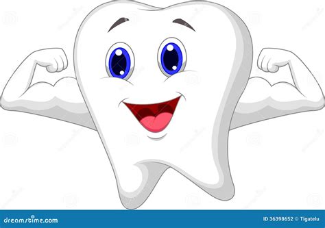 Strong Tooth Cartoon | CartoonDealer.com #91589589