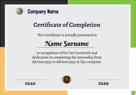 Certificate completion 124 Template | PosterMyWall