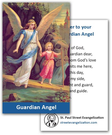 Holy Cards – Guardian Angel (100 Pack) – St. Paul Street Evangelization