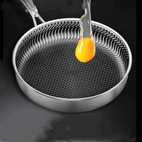 30cm Upgraded Food grade 304 Stainless Steel Non-Stick Frying Pan