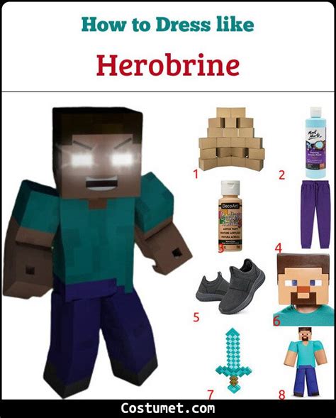 Herobrine (Minecraft) Costume for Cosplay & Halloween 2022 | Minecraft costumes, Cool costumes ...