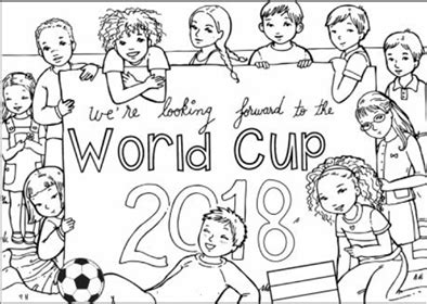 Children And World Cup 2018 - 印刷可能ぬりえ無料ダウンロード