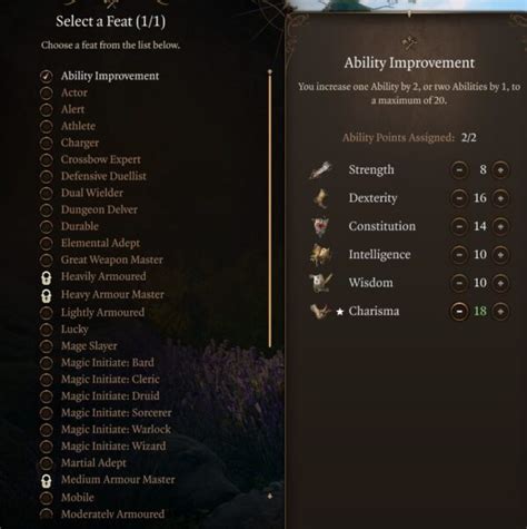 BG3 Sorcerer Ability Improvement 18 Charisma - Deltia's Gaming
