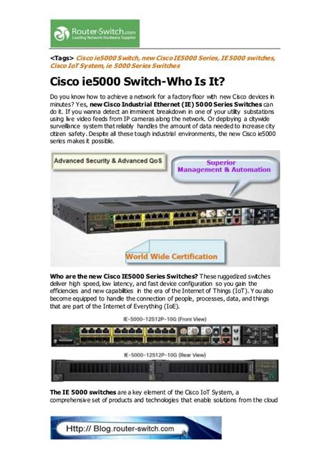 Cisco ie5000 switch who is it