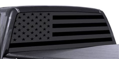 FGD Brand Matte Black American Flag Truck Rear Window Vinyl - Etsy ...