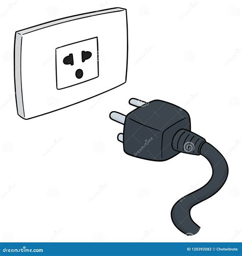 Vector of plug stock vector. Illustration of electricity - 120392082