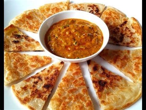 Roti Paratha with Curry Sauce & Roti Paratha Dessert | Food, Asian ...