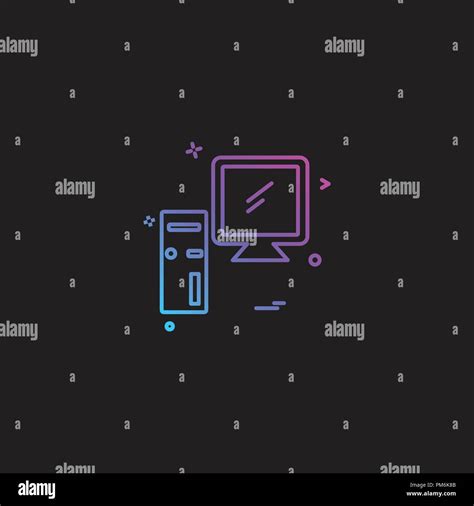 Computer icon design vector Stock Vector Image & Art - Alamy