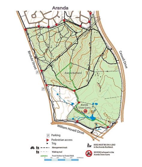 Aranda Bushland Map