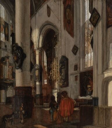 Interior of a Gothic Church with Figures | Master Paintings Part II ...