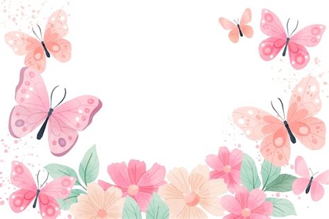 Fondo de mariposa colorida acuarela | Vector Gratis