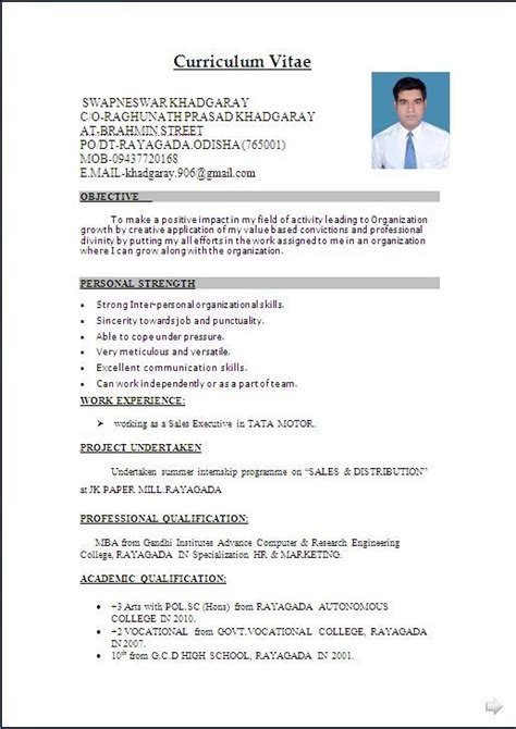 Resume Format Bd Pdf - Free Samples , Examples & Format Resume ...